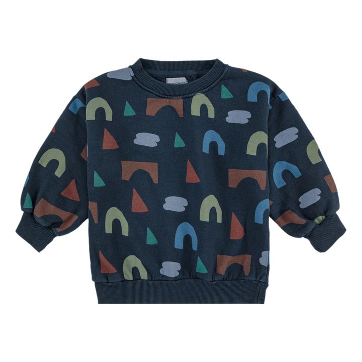 Organic Cotton Playful Sweatshirt | Midnight blue- Product image n°0