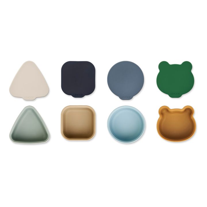 Mini Toto Silicone Bowls - Set of 4 | Azul- Imagen del producto n°1