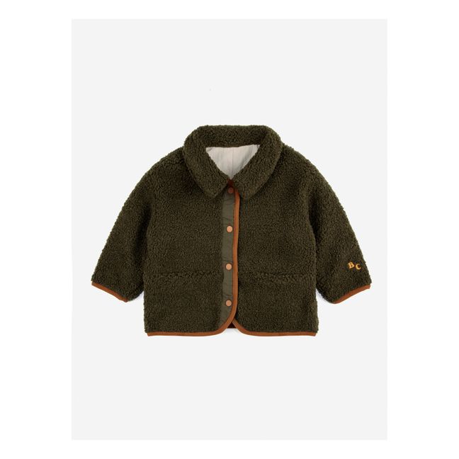Wendejacke Felloptik aus recyceltem Material | Seidenfarben