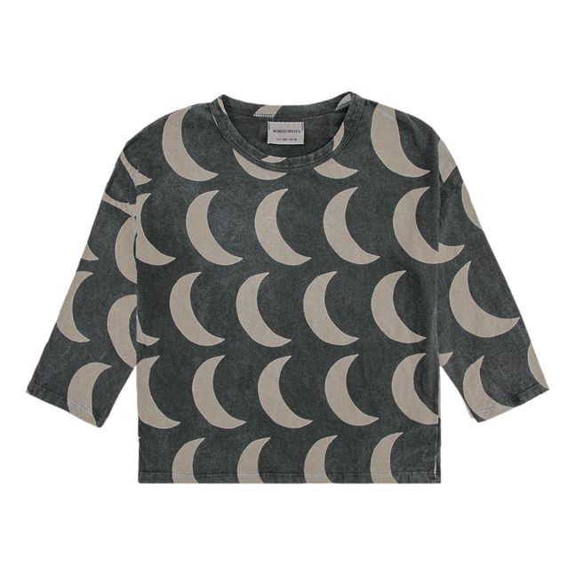 Organic Cotton Moon T-shirt Charcoal grey