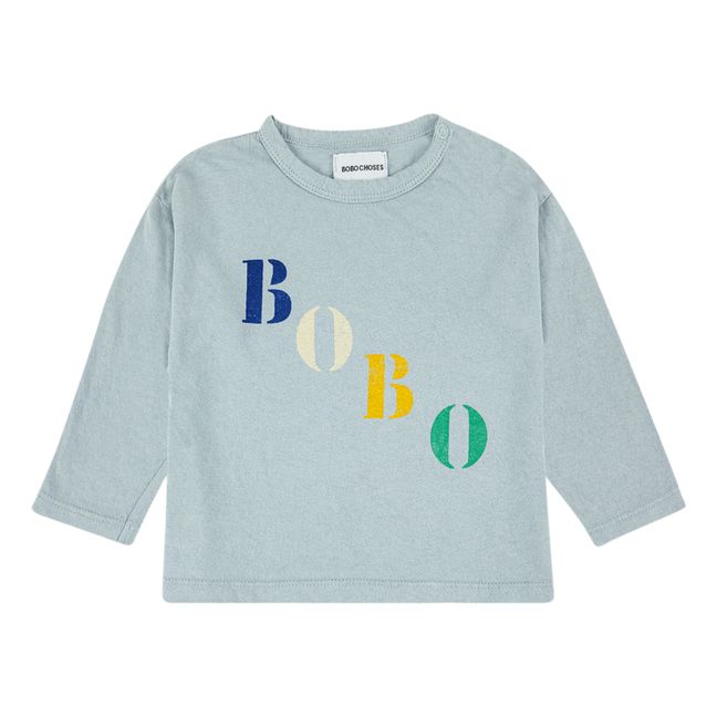 Organic Cotton Bobo Baby T-shirt Azul Cielo