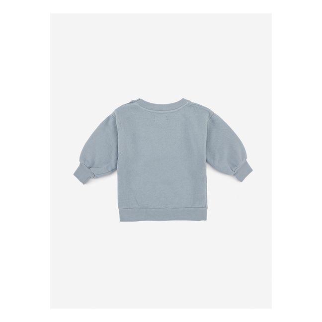 Organic Cotton Cat Baby Sweatshirt Light blue