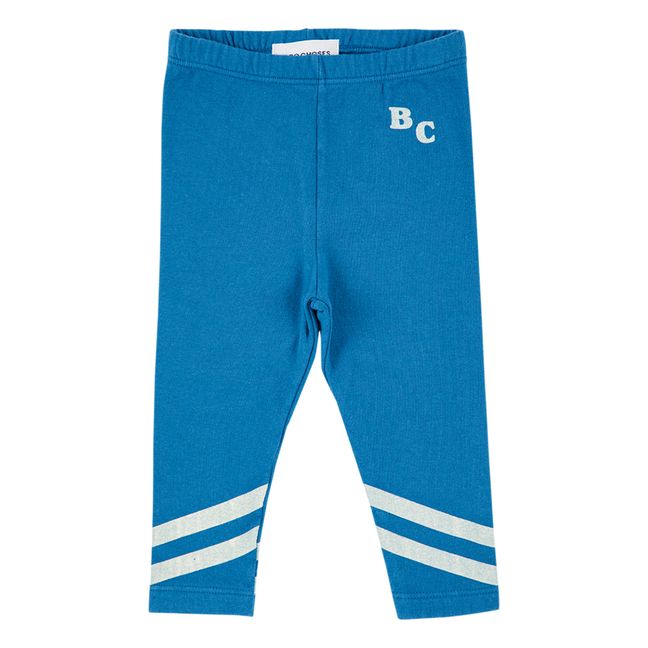 Legging Coton Bio Rayures Bébé | Bleu