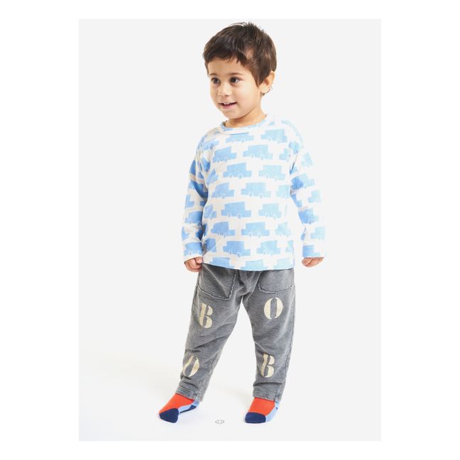Jogginghosen Bio-Baumwolle Bobo Baby | Grau Meliert