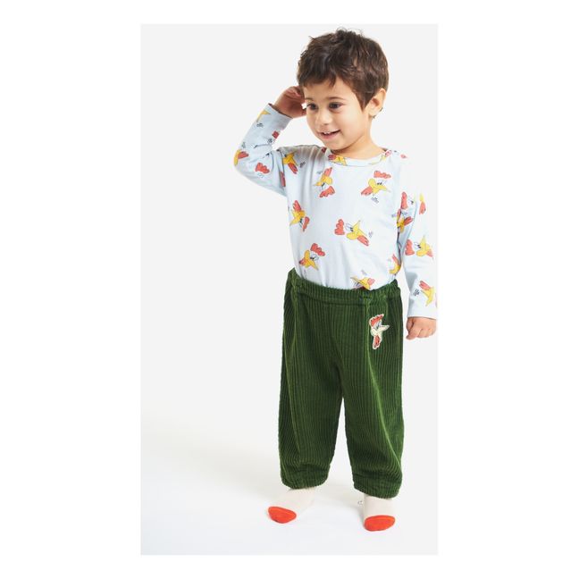 Corduroy Baby Trousers Verde scuro
