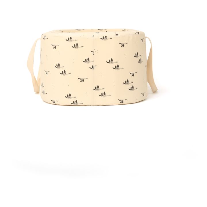 Kuko Moses Basket - Goose Print by Rose in April | Sand- Product image n°4