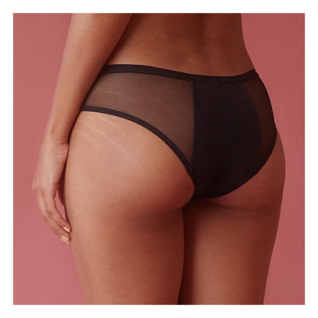 Culotte Menstruelle Bikini - Flux Moyen | Noir