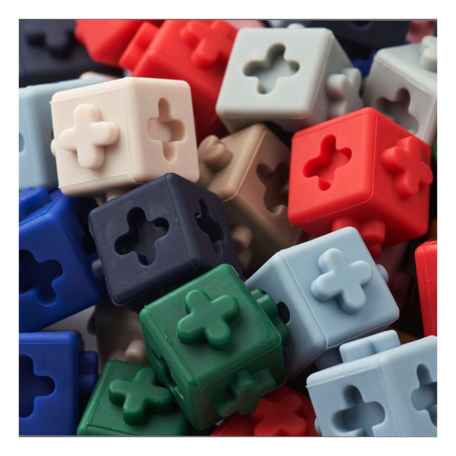 Mini Silicone Building Blocks - Set of 100 | Green