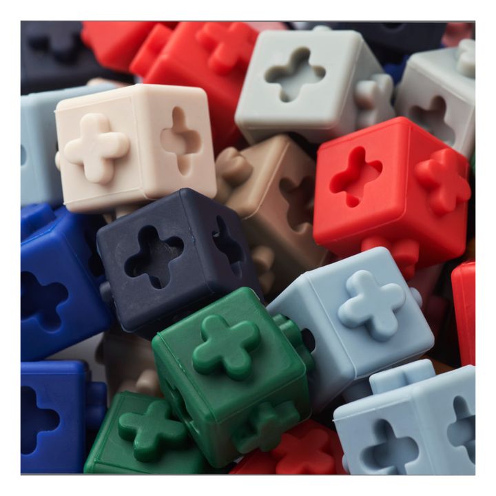 Mini blocs à construire en silicone-set de 100 | Vert- Image produit n°1