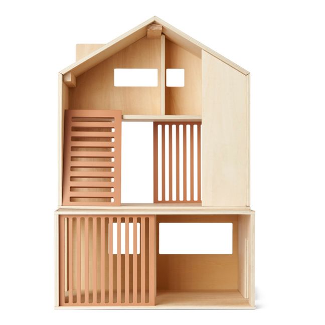 Puppenhaus Mirabelle aus Holz Rosa