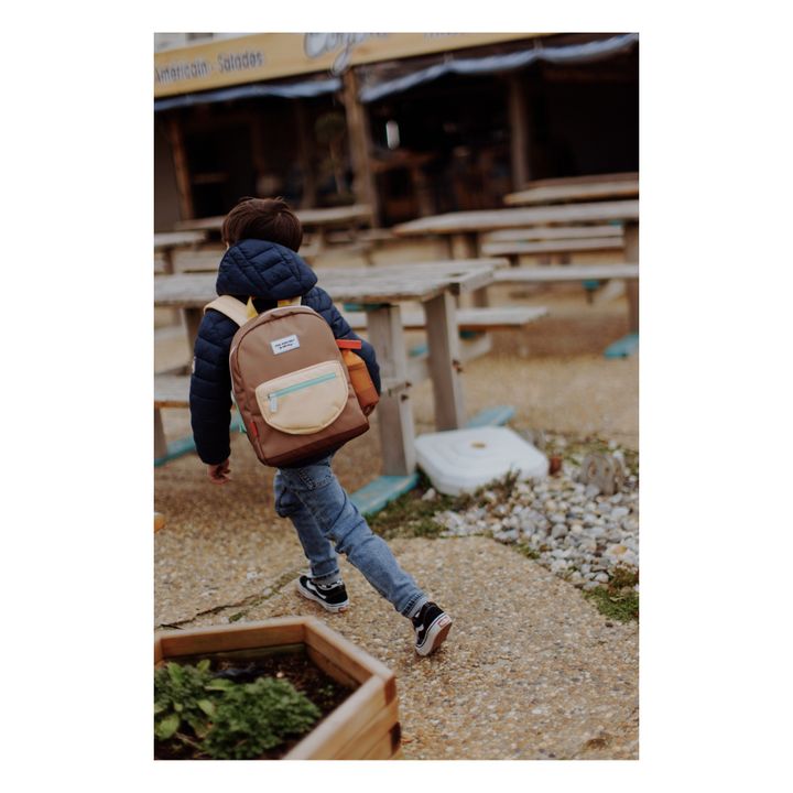 Mini Recycled Polyester Backpack | Chocolate- Product image n°4