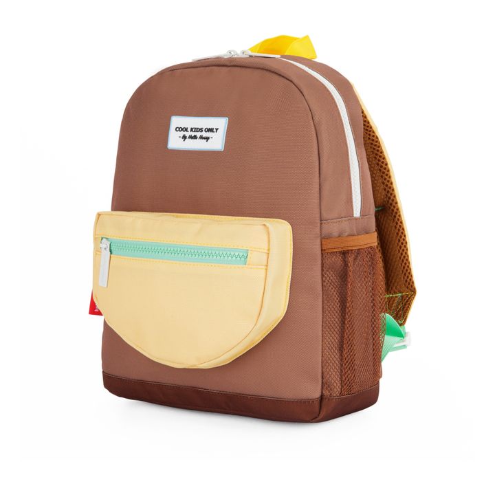 Mini Recycled Polyester Backpack | Chocolate- Imagen del producto n°8