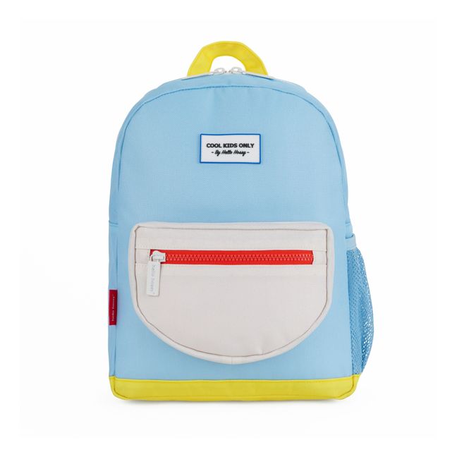 Mini Recycled Polyester Backpack Light blue