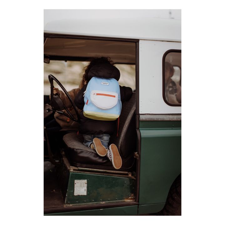 Mini Recycled Polyester Backpack | Light blue- Product image n°3