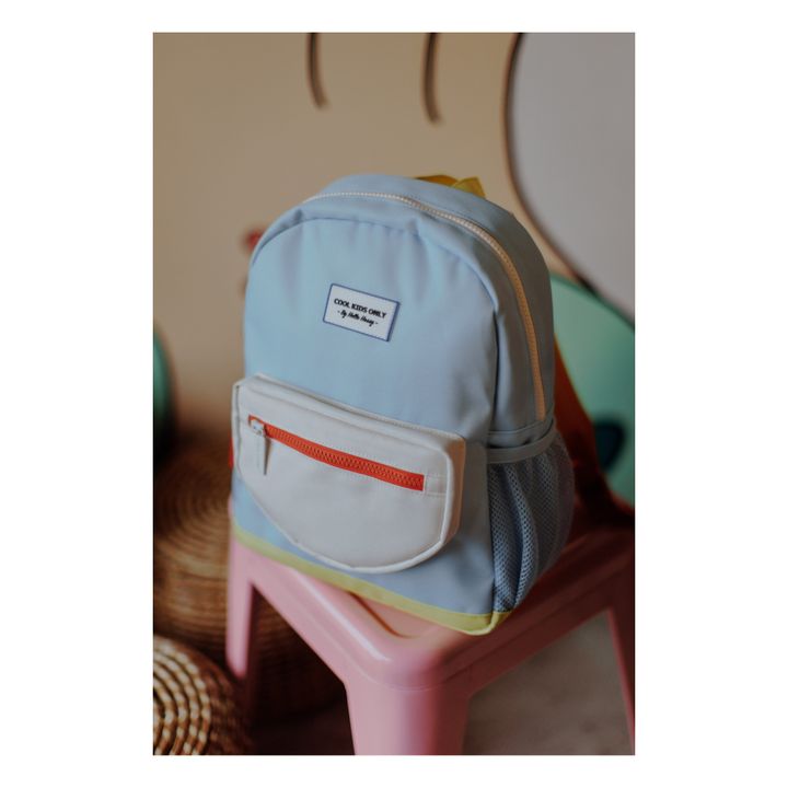 Mini Recycled Polyester Backpack | Azul Cielo- Imagen del producto n°5
