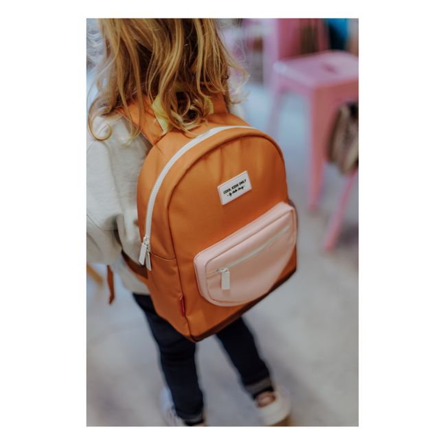 Mini Recycled Polyester Backpack Orange