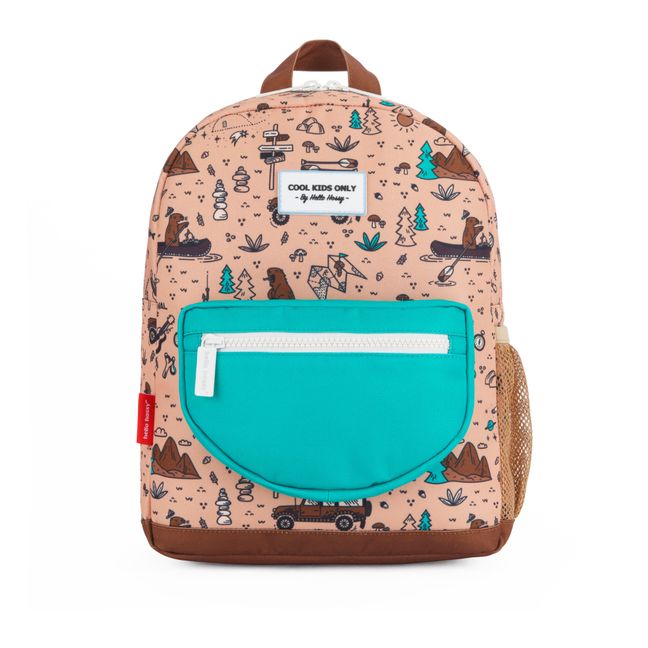 Road Trip Recycled Polyester Backpack Camel