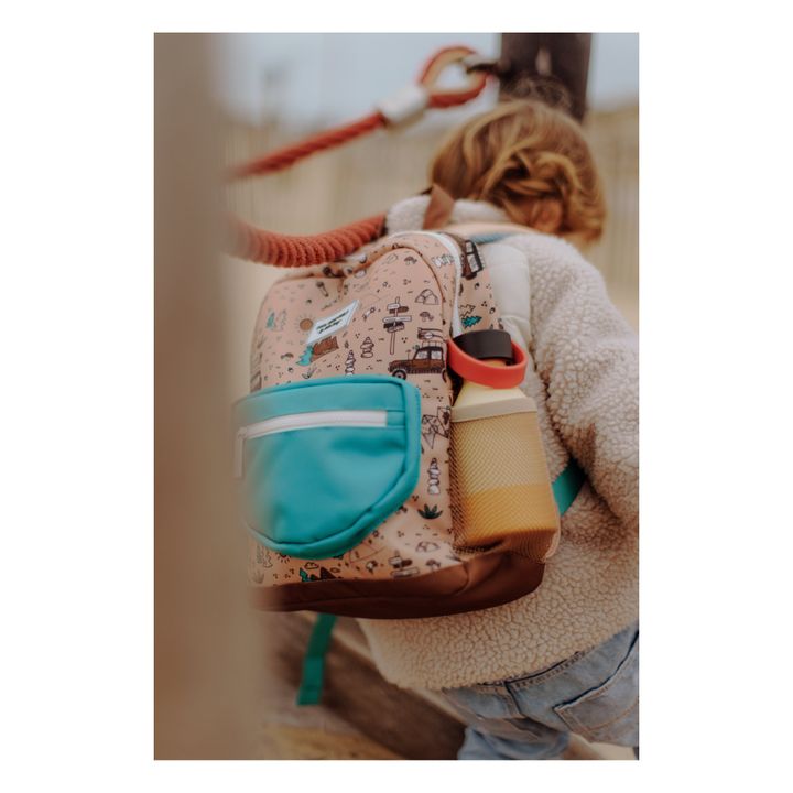 Road Trip Recycled Polyester Backpack | Kamelbraun- Produktbild Nr. 3