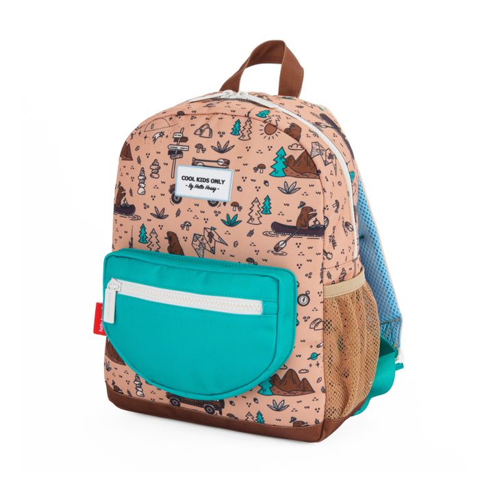 Road Trip Recycled Polyester Backpack | Kamelbraun- Produktbild Nr. 8