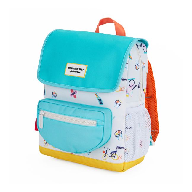Cool Ride Recycled Polyester Backpack Bianco