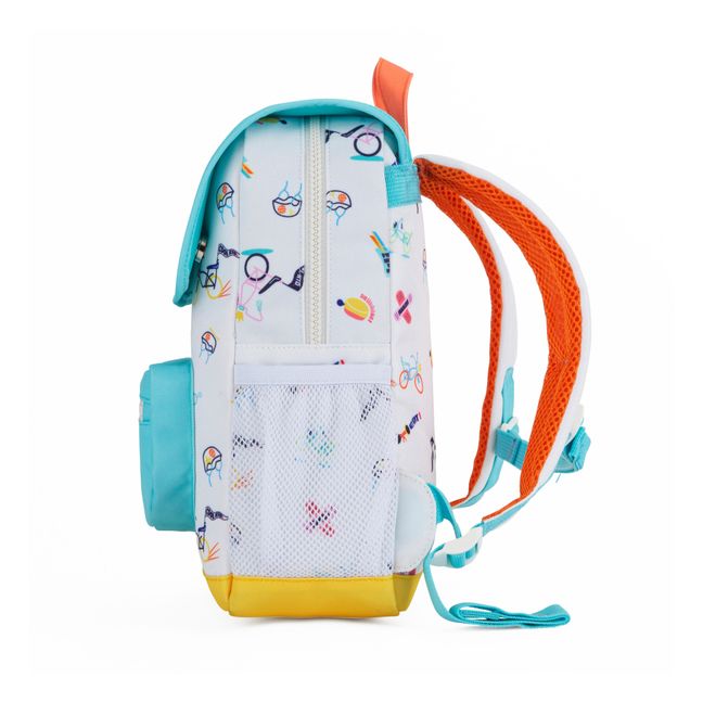 Cool Ride Recycled Polyester Backpack Blanco