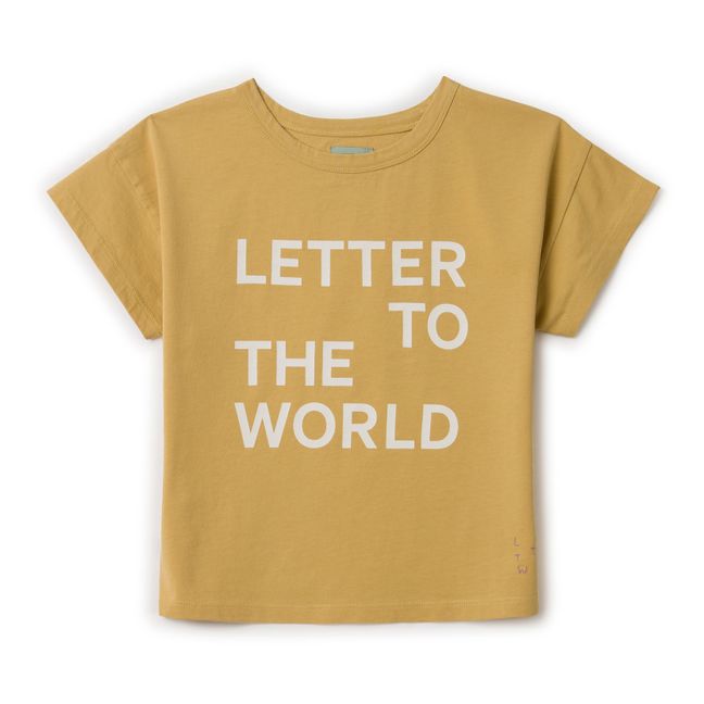 T-shirt Letter To The World Jaune