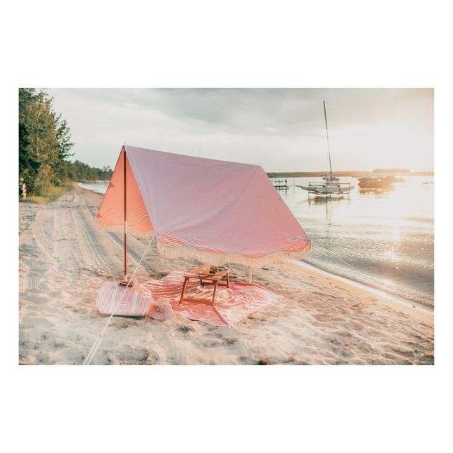 Premium Fringe Beach Tent | Pink