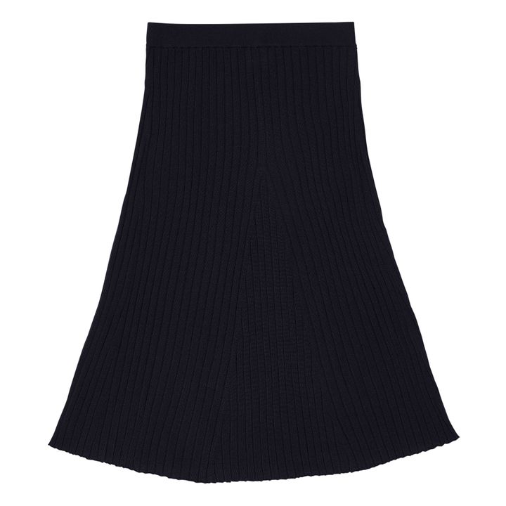 Merino Wool Long Skirt - Women’s Collection  | Negro- Imagen del producto n°0