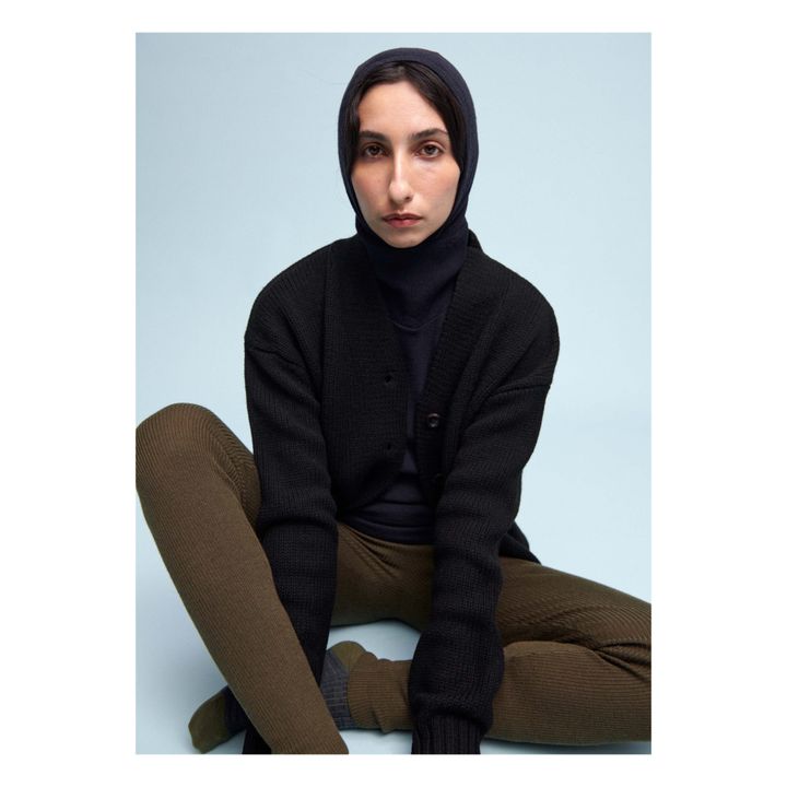 Merino Wool Hoodie - Women’s Collection  | Black- Product image n°1