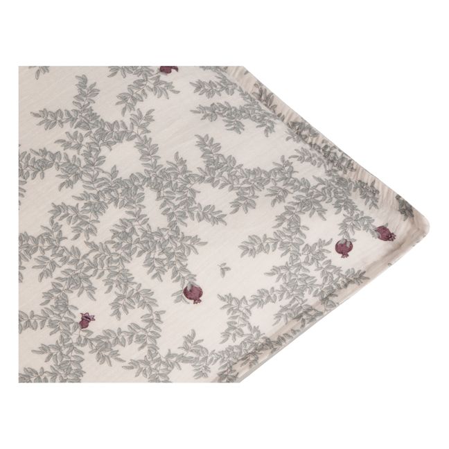 Kissenbezug Pomegranate aus Baumwollmusselin | Beige