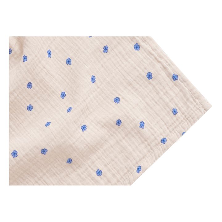 Blue Cotton Muslin Lightweight Blanket - 100 x 110 cm | Azul- Imagen del producto n°1
