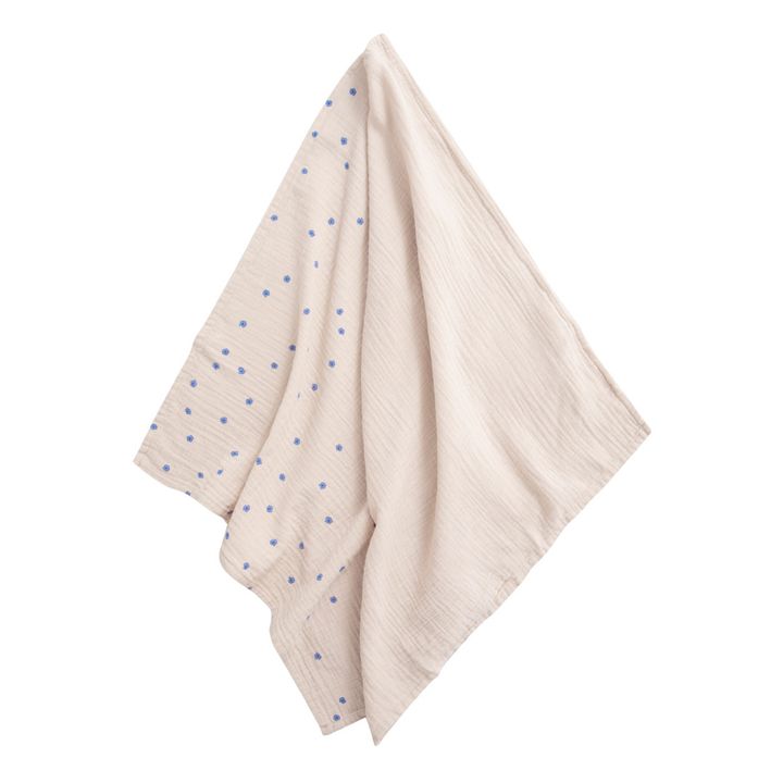 Blue Cotton Muslin Maxi Swaddling Cloths - Set of 2 | Blue- Product image n°1