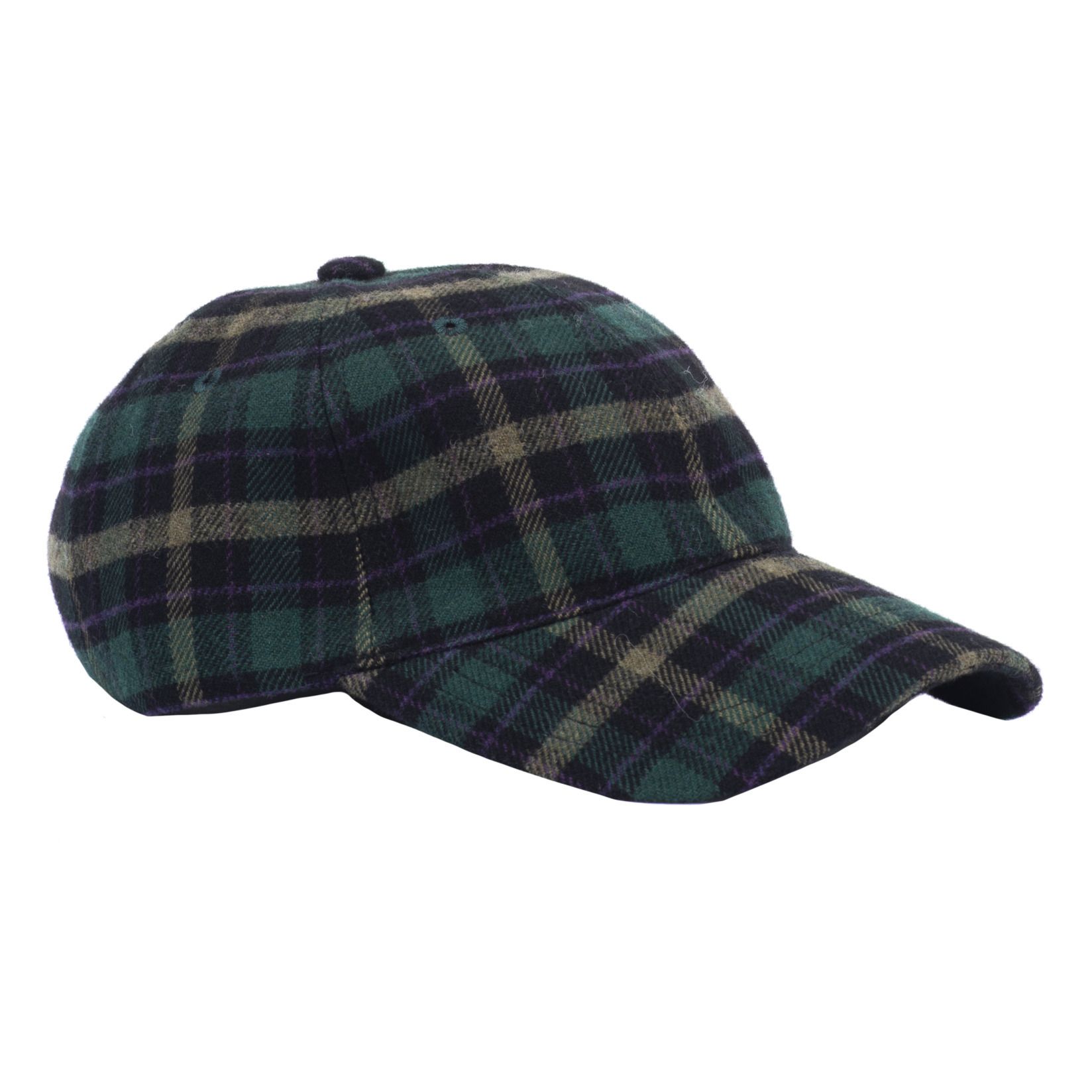 Charlie Checkered Wool Cap | Grün- Produktbild Nr. 0