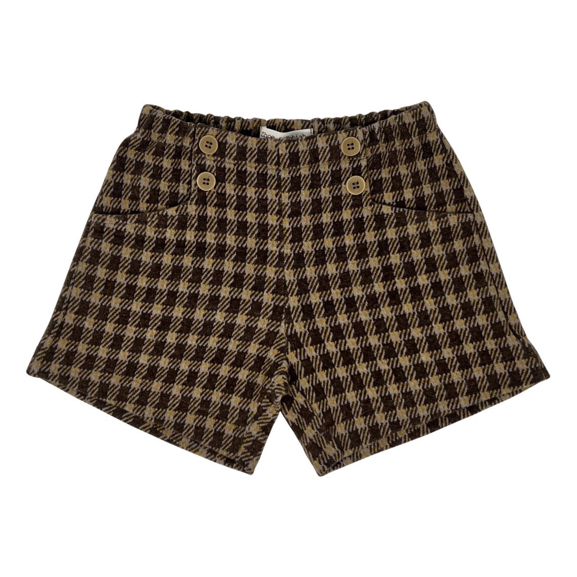 Checked Shorts | Beige- Product image n°0