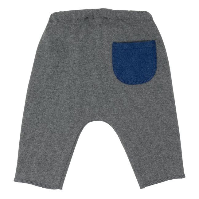 Knitted Harem Trousers | Grau Meliert
