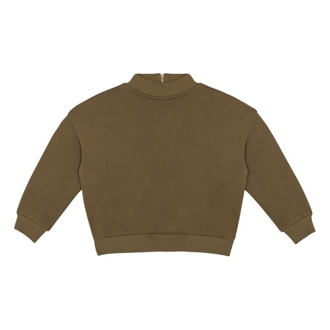 Marlow Zip-Up Sweatshirt | Khaki