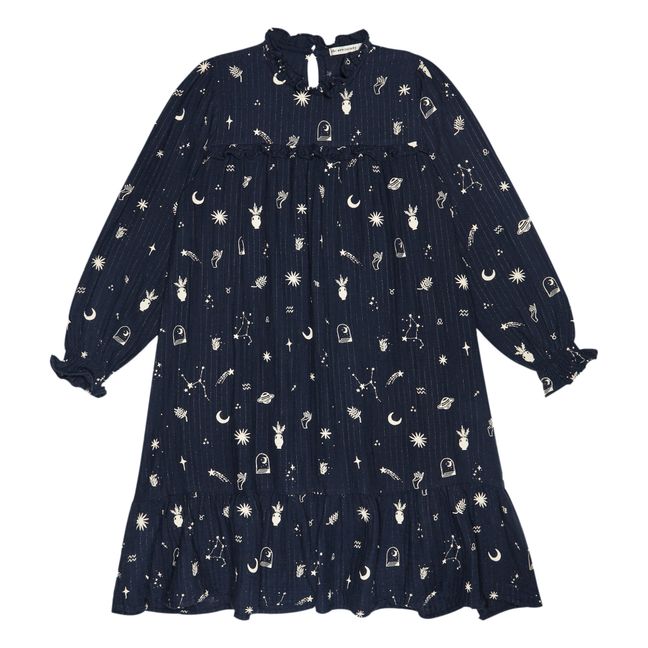 Paola is Organic Cotton Dress | Nachtblau