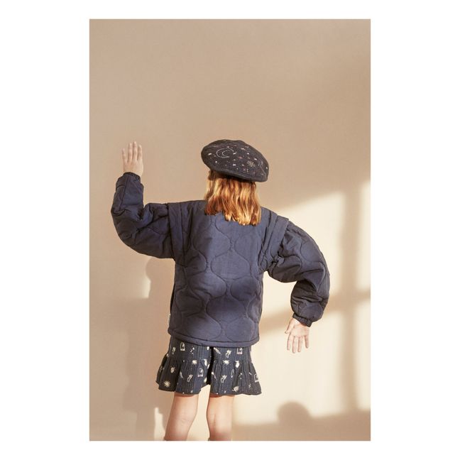 Paola Organic Cotton Skirt | Nachtblau