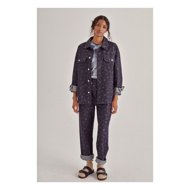 Cosmos Denim Overshirt - Women’s Collection  | Navy