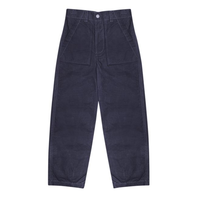 Pantalon Coton Bio Lenon | Bleu marine
