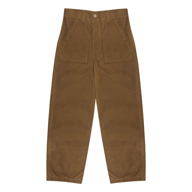 Pantalon Coton Bio Lenon | Marron