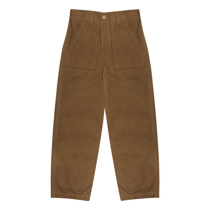 Lenon Organic Cotton Trousers | Brown- Product image n°0