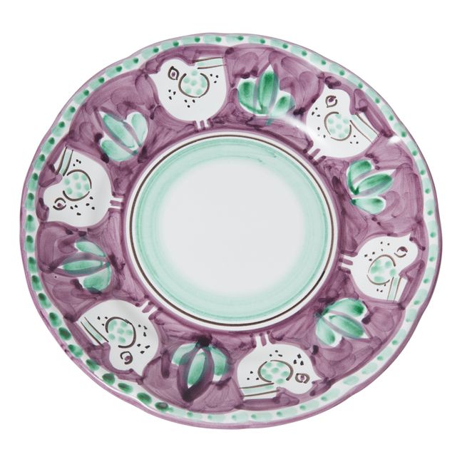 Assiette Poule - 25cm | Violet