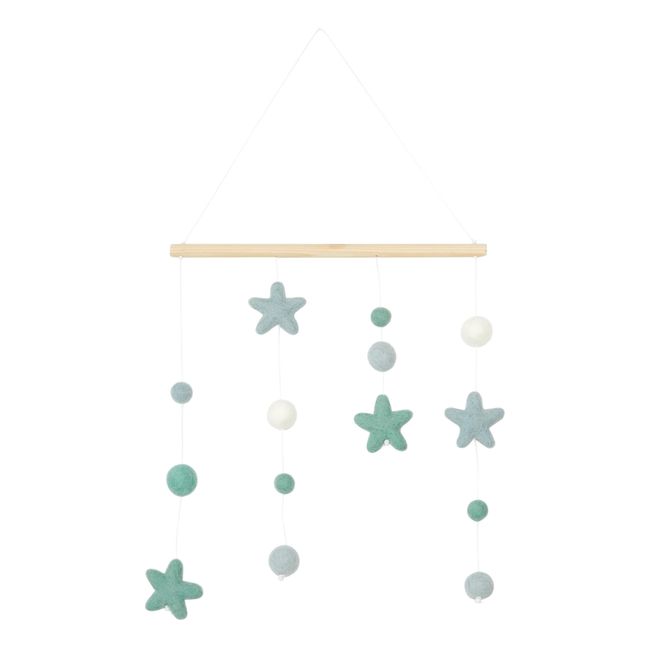 Wand-Mobile Sterne | Blau
