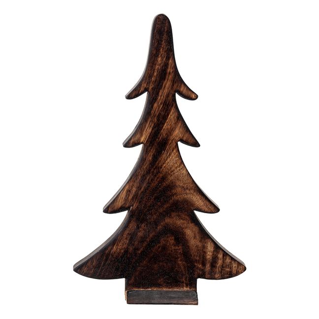 Abete decorativo, modello: Jia, in legno | Marrone scuro