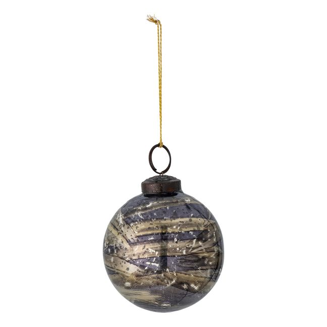 Boule de Noël Bibelot en verre | Gris