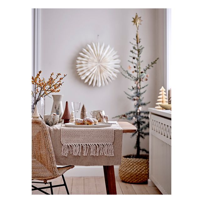 Rias Ash Wood Christmas Decorations | Marrone scuro