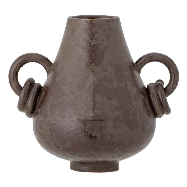 Vaso decorativo, modello: Tarun, in Grès | Marrone scuro