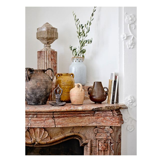 Vaso decorativo, modello: Tarun, in Grès | Marrone scuro