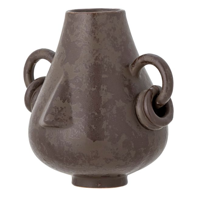 Vaso decorativo, modello: Tarun, in Grès | Marrone scuro